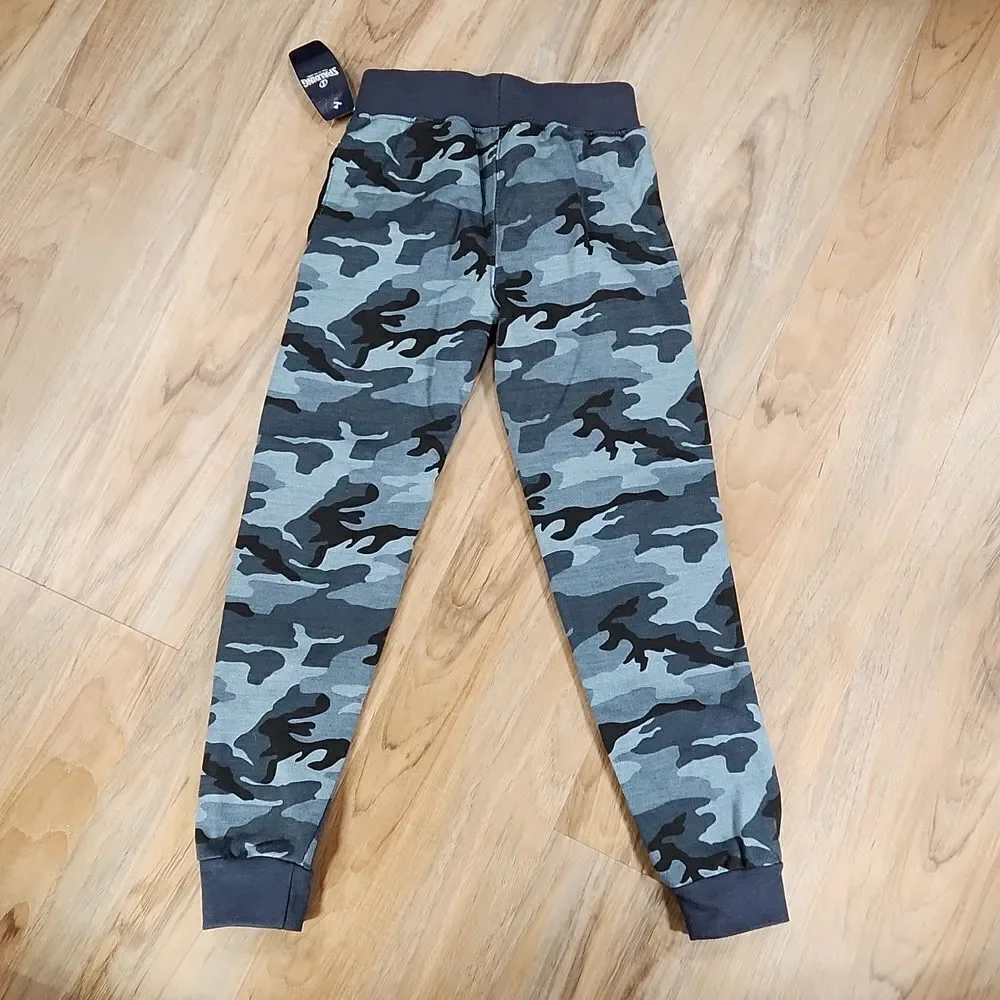 🧡NWT Spalding Blueish Gray  Camo Print Sweatpants Small